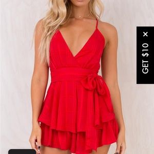 Red romper